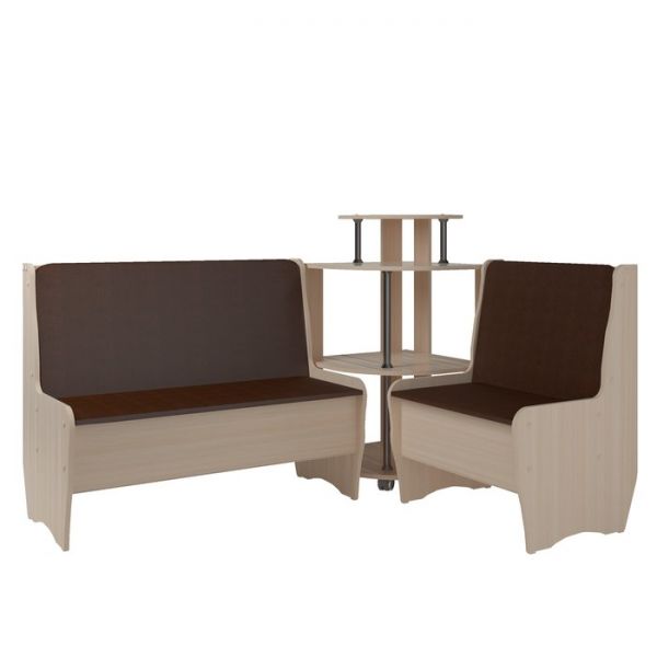 Кухонный уголок Трапэзи ТЕССЕРА 1582х1182х990 САЛАМАНДЕР-рыжий /Дуб Девонширский