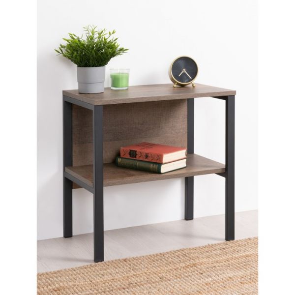 Тумба прикроватная Стронг 13.243, 542х353х550, Дуб гранж колониальный/Интра