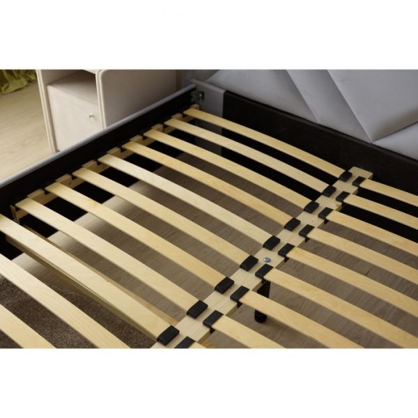 Кровать «Акрополь» без ПМ, 140 ? 200 см, ортопедическое основание, цвет velutto 51