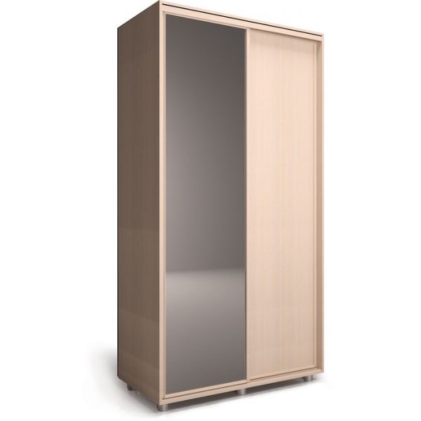 Шкаф-купе Удачный 1 зеркало 1400х600х2300 Венге Темный