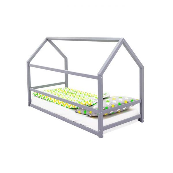 Детская кровать-домик Монтессори Бельмарко Svogen графит