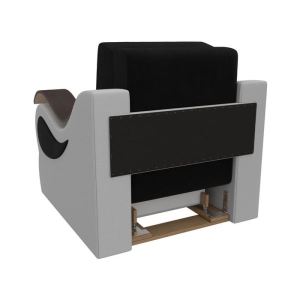 Кресло-кровать «Меркурий», механизм аккордеон, микровельвет, цвет фиолетовый / чёрный