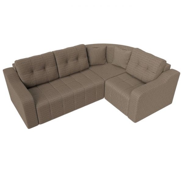 Угловой диван «Кембридж», механизм еврокнижка, рогожка, цвет бежевый