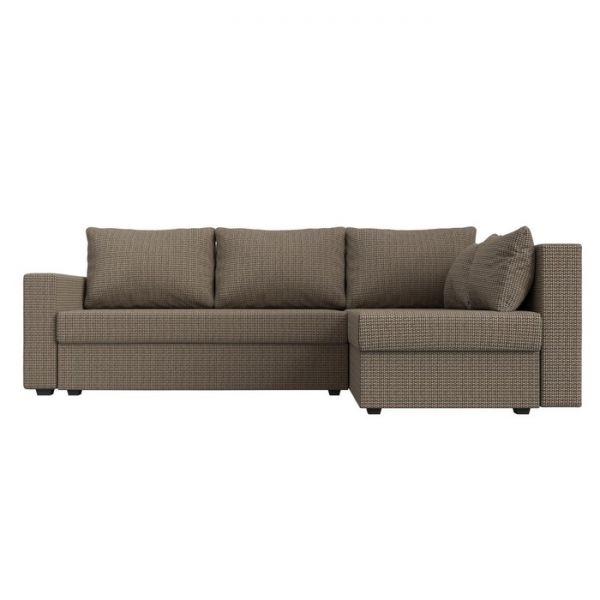 Угловой диван «Мансберг», механизм еврокнижка, угол левый, рогожка, цвет корфу 03