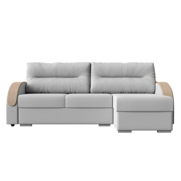 Угловой диван «Дарси», механизм еврокнижка, экокожа, цвет бежевый