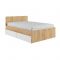 Кровать 1600 с ящиками и основанием Бетти, с/м 1600х2000, Дуб крафт золотой/Белый