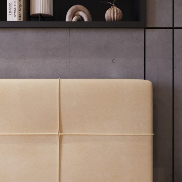 Кровать «Птичье гнездо New» с ПМ, 1400 ? 2000 мм, ЭКО деревянный каркас, 1 ящик, бежевый