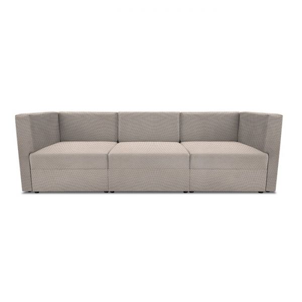 Диван модульный прямой «Бергамо», три секции, рогожка, цвет savana plus mocca