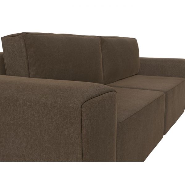 Прямой диван «Беккер», механизм еврокнижка, рогожка, цвет бежевый