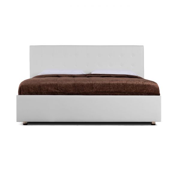 Кровать «Космопорт» без ПМ, 1400 ? 2000, встроенное основание, цвет взбитые сливки