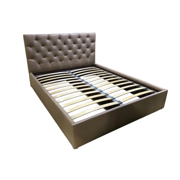 Кровать с подъемным механизмом "ФРЕЙМ" 1800х2000 кожзаменитель коричневый