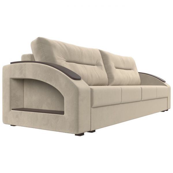 Прямой диван «Канзас», ткань корфу, цвет коричневый