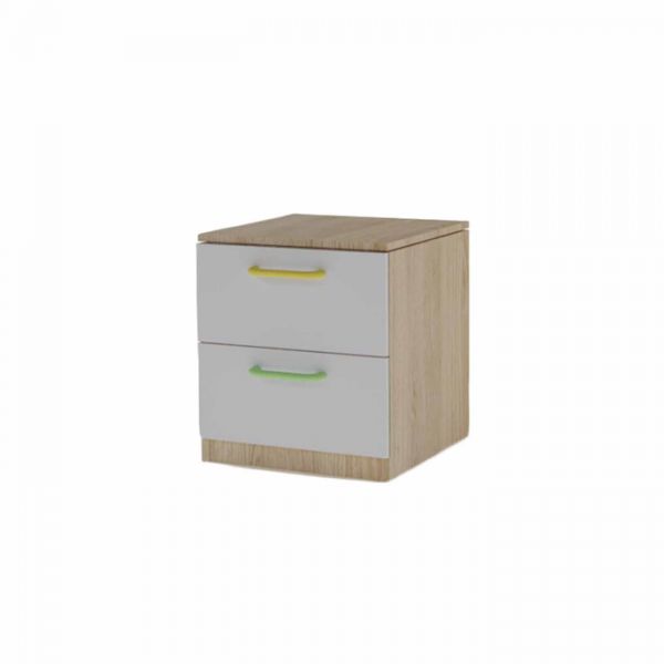 Тумба прикроватная «Стайл», 500 ? 474 ? 440 мм, цвет дуб сонома / белый