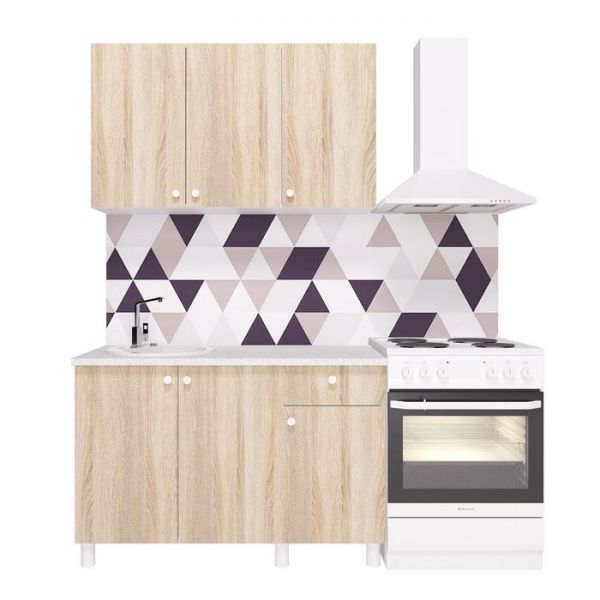 Кухонный гарнитур «Поинт», 1,2 м, ЛДСП, столешница «Антарес» 28 мм, без мойки, цвет феррара   536185