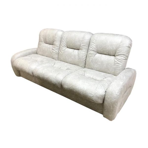 Диван прямой «Бук» Люкс, механизм книжка, замша, цвет слоновая кость