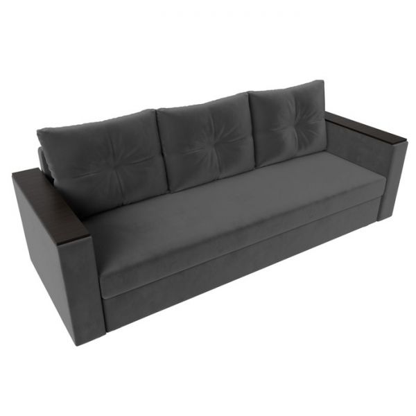 Диван прямой «Атланта лайт», без стола, еврокнижка, велюр, цвет, цвет бежевый