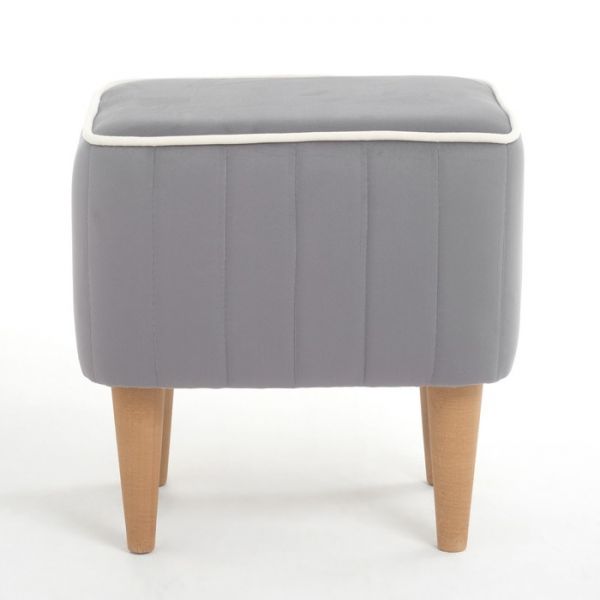 Пуф "Амма" велюр Velutto бежевый