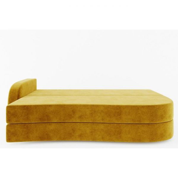 Диван прямой «Гитара», еврокнижка, ППУ, велюр, локоть левый, цвет селфи 08