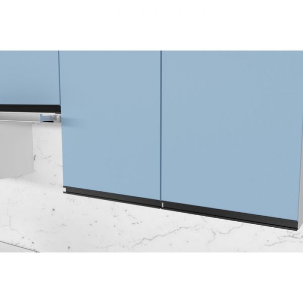 Кухонный гарнитур Аквамарин Экстра 2500х600 белый/мрамор марквина белый/капри/пайн экзотик