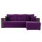 Угловой диван «Валенсия», механизм дельфин, микровельвет, цвет фиолетовый