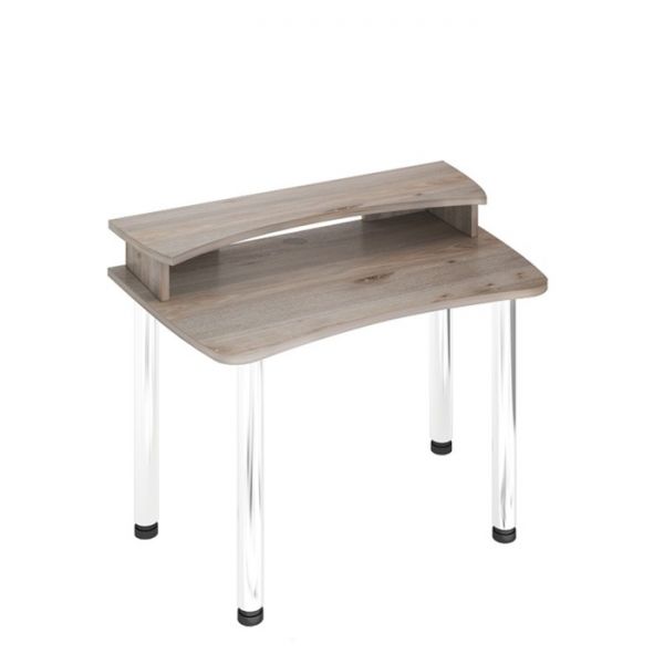 Стол СКЛ-Софт120МО с надстройкой, 1200 ? 750 ? 950 мм, цвет белый жемчуг