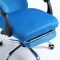 Кресло для оператора 818 королевский синий, с подставкой для ног
