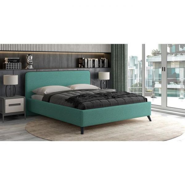 Кровать Миа, 1600х2000, ортопед+ПМ, Изумрудный
