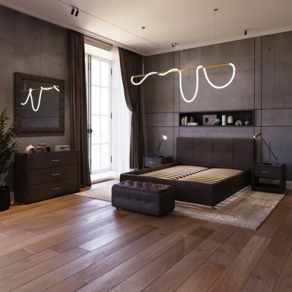 Кровать «Птичье гнездо New» без ПМ, 1400 ? 2000 мм, ортопедическое основание, цвет шоколад