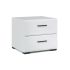 Тумба прикроватная «Йорк», 502 ? 446 ? 442 мм, цвет белый / белый глянец