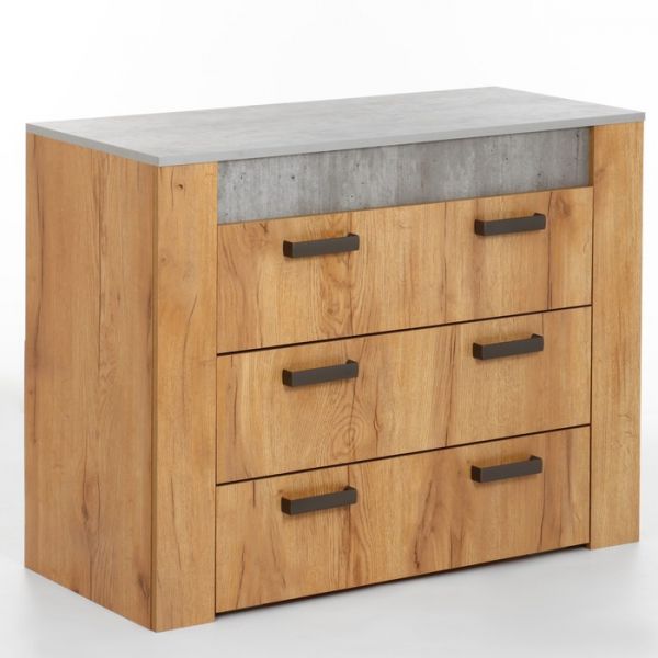 Комод Франк 1030х460х826 крафт/метрополитан грей