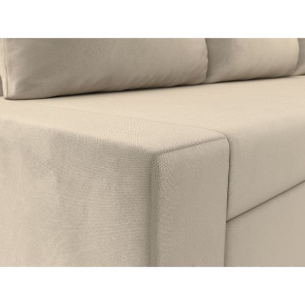 Угловой диван «Версаль», механизм дельфин, микровельвет, цвет бежевый