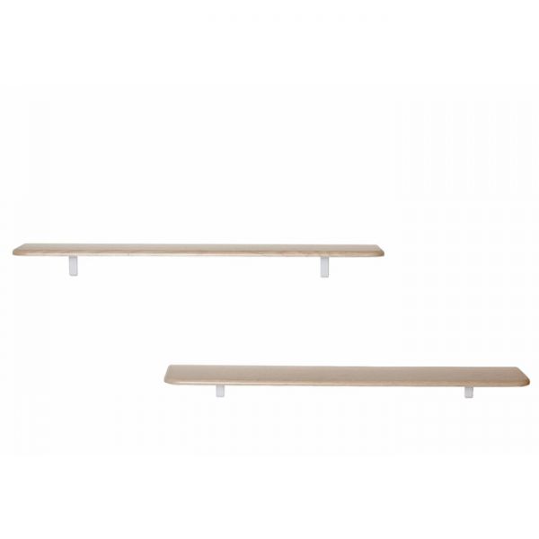 Комплект полок «Сочи 1020» (2 шт), 1020 ? 185 ? 16 мм, цвет дуб белёный