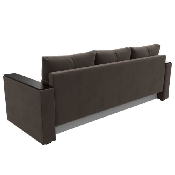 Диван прямой «Атланта лайт», без стола, еврокнижка, велюр, цвет, цвет бежевый