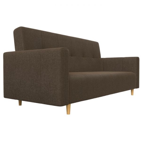 Прямой диван-книжка «Вест», механизм книжка, рогожка, цвет бежевый