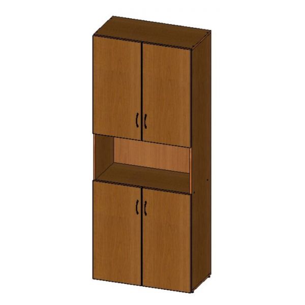 Шкаф для документов НШ-11, 760 ? 380 ? 1890 мм, белый шагр