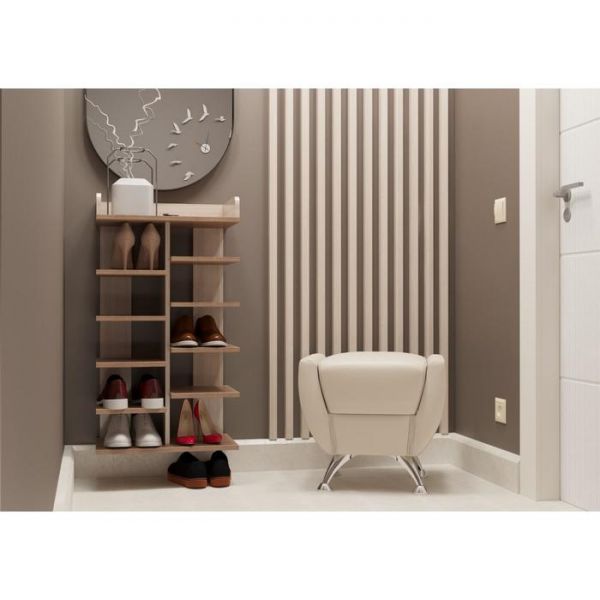 Пуф ЛИЛИАНА 540х430х460 Кофе с Молоком