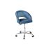 Офисный стул Мирелла Мрамор 14 синий велюр/ Хром