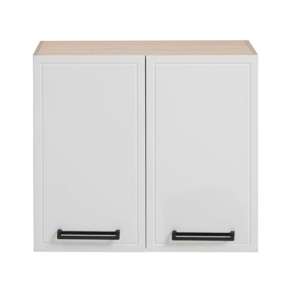 Шкаф навесной под посудосушитель Квадро 800х290х720 Дуб сонома/Нубук Милк