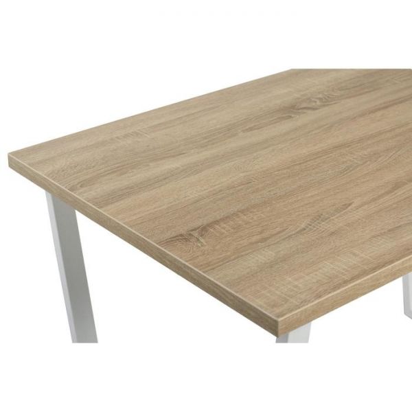 Стол АТЛАНТ-10 1620*950х750 Дуб Бардалино серый/Опора АТЛАНТ-Белый глянец