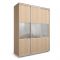 Шкаф-купе Модный Зеркало+ЛДСП Дуб сонома/Белый/Венге светлый 2100х600х2300