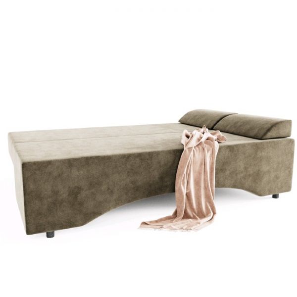 Диван прямой «Престиж», еврокнижка, ППУ, велюр, цвет селфи 03