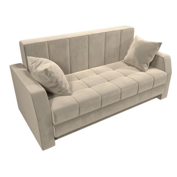 Диван прямой «Малютка», механизм выкатной, экокожа, цвет бежевый