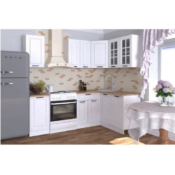 Кухонный гарнитур Гарнитур 2 Белый Вегас 1600х1400 Белый