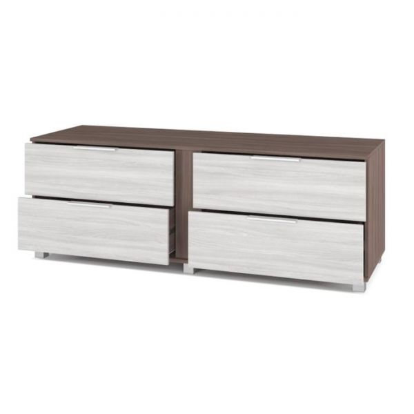 Тумба под ТВ Пандора-П77 420х1700х600 с выдвижными ящиками  Шимо темный/светлый