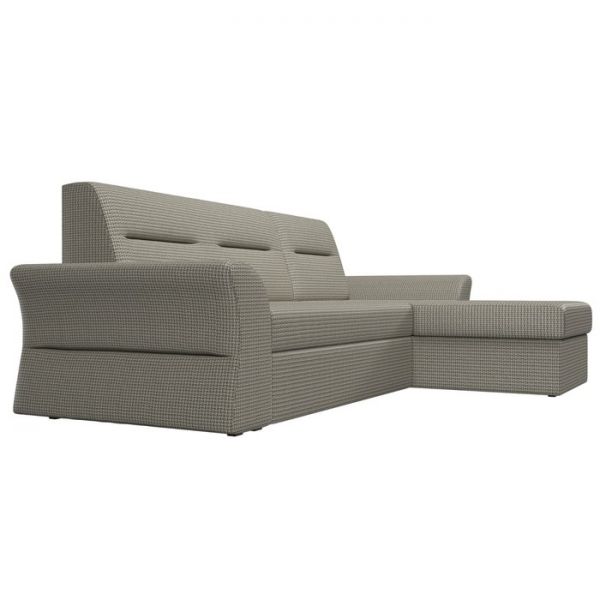 Угловой диван «Клайд», механизм дельфин, рогожка, цвет бежевый