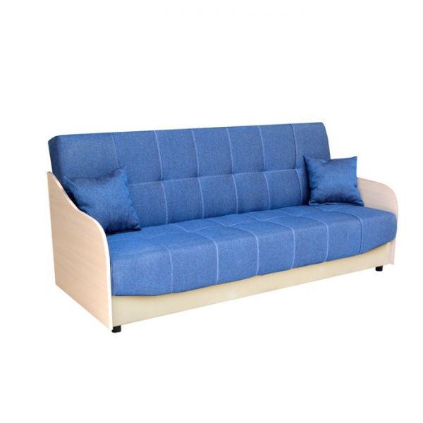 Диван "Домино" Гинезис 10 / экокожа коричневый/ ЛДСП Венге