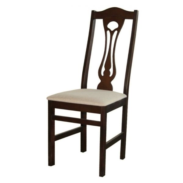 Стул Анри фанерный 410х400х1000 темный орех/рогожка