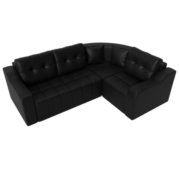 Угловой диван «Кембридж», механизм еврокнижка, экокожа, цвет бежевый