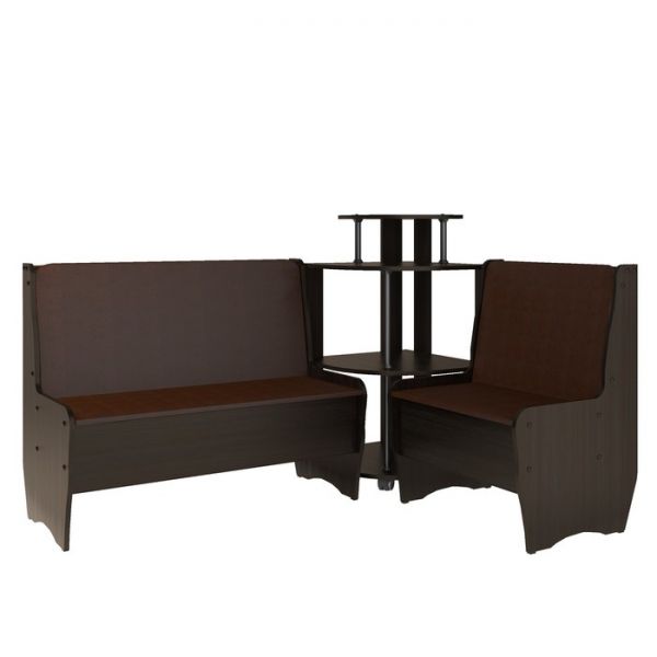 Кухонный уголок Трапэзи ТЕССЕРА 1582х1182х990 САЛАМАНДЕР-рыжий /Венге магия