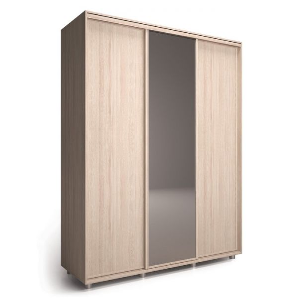 Шкаф-купе Удачный 1 зеркало 2370х600х2300 Венге Темный